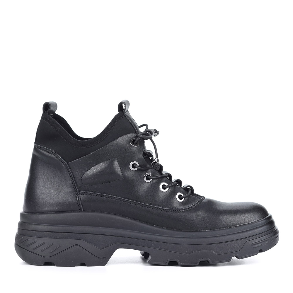 Черные комбинированные ботинки Respect