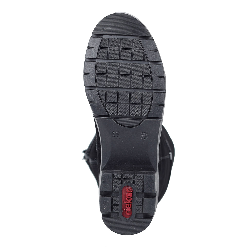 Черные сапоги на шерсти Rieker