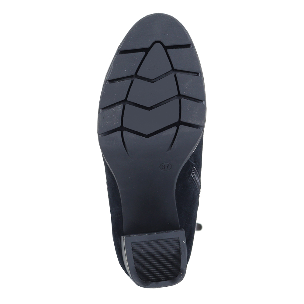 Сапоги из велюра в чёрном цвете Respect