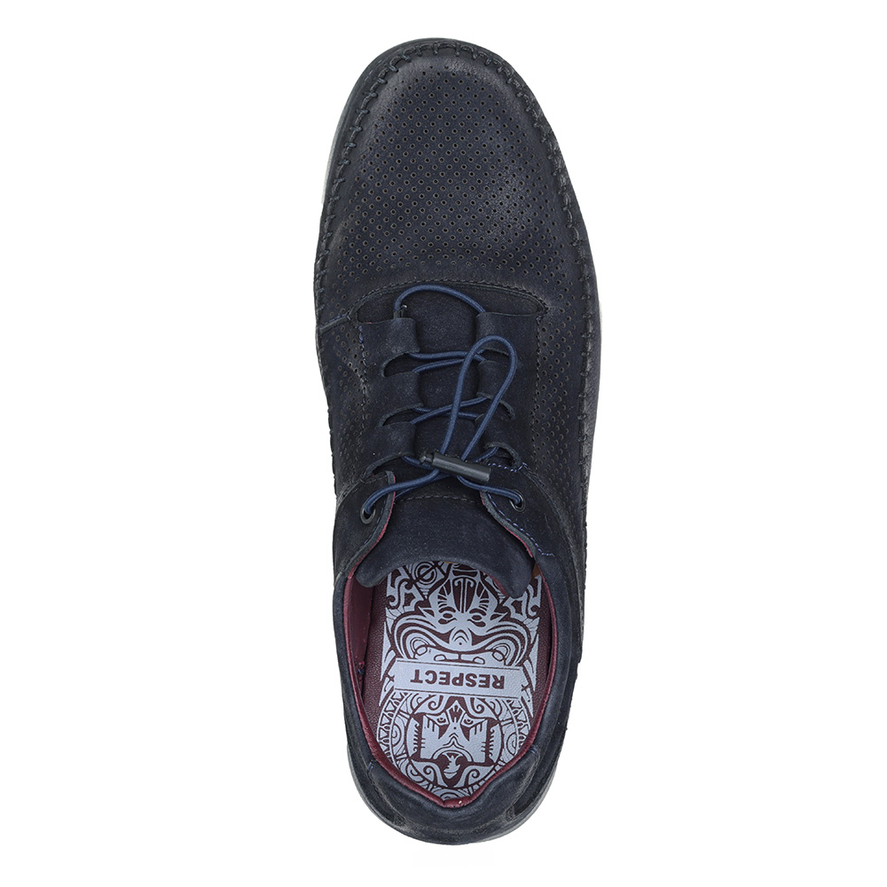 Синие комфортные полуботинки Respect