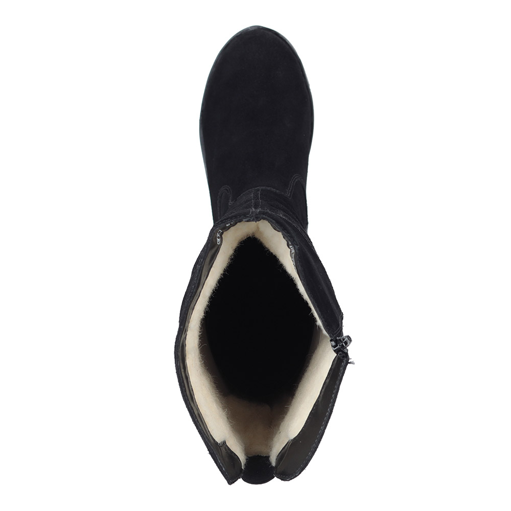 Черные сапоги на шерсти Rieker