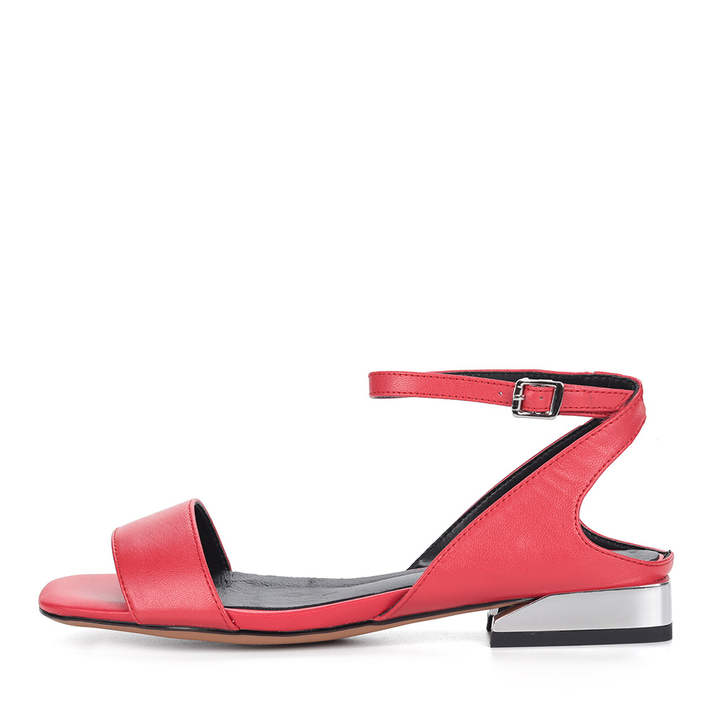 Красные сандалии из кожи Respect