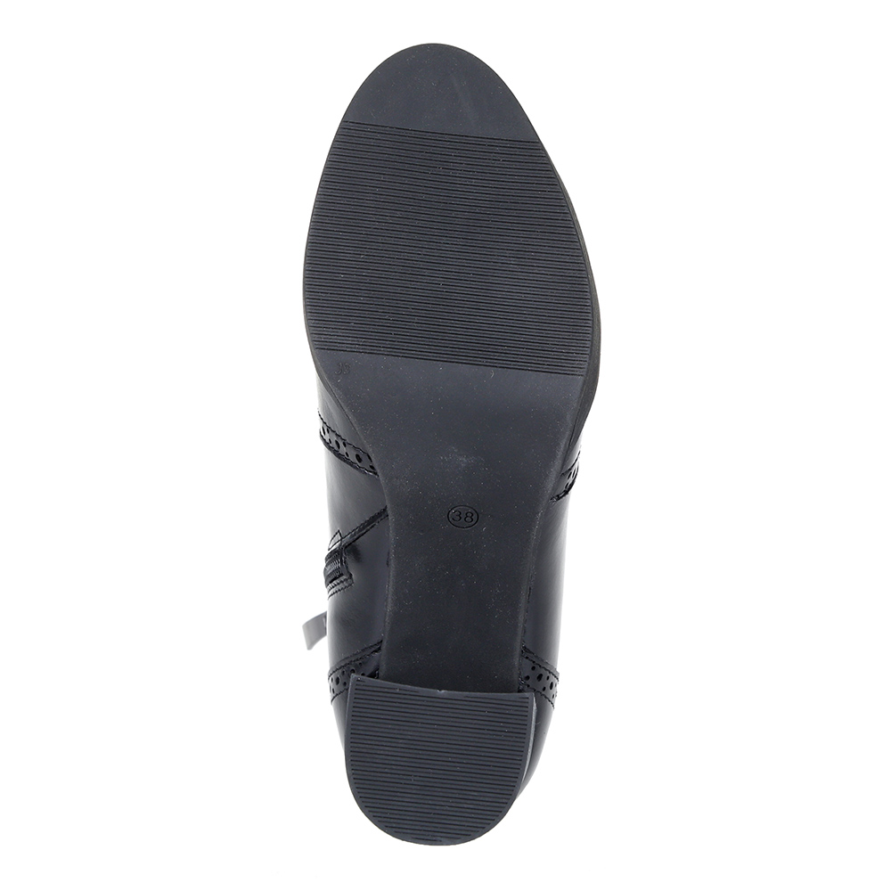 Черные ботинки из гладкой кожи Respect