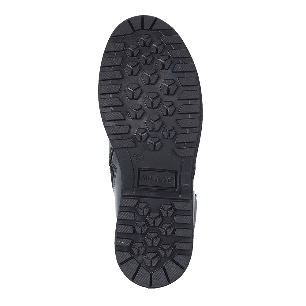 Черные лаковые ботинки на шнуровке Respect