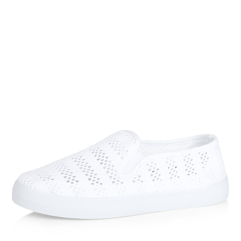 Белые текстильные слипоны Respect