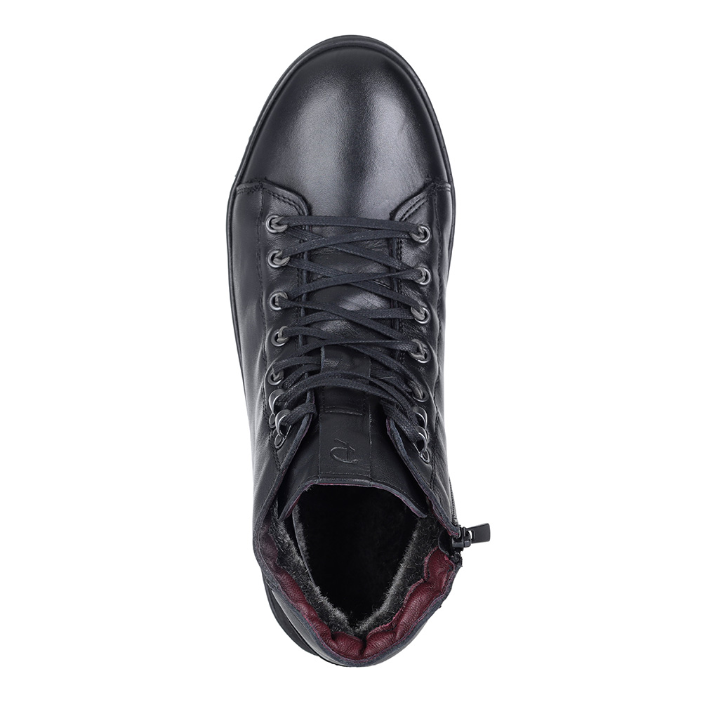 Черные ботинки на комфортной подошве Respect