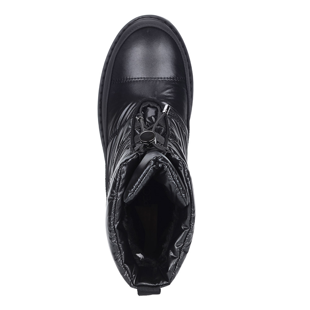 Черные дутики с металлическим блеском Respect