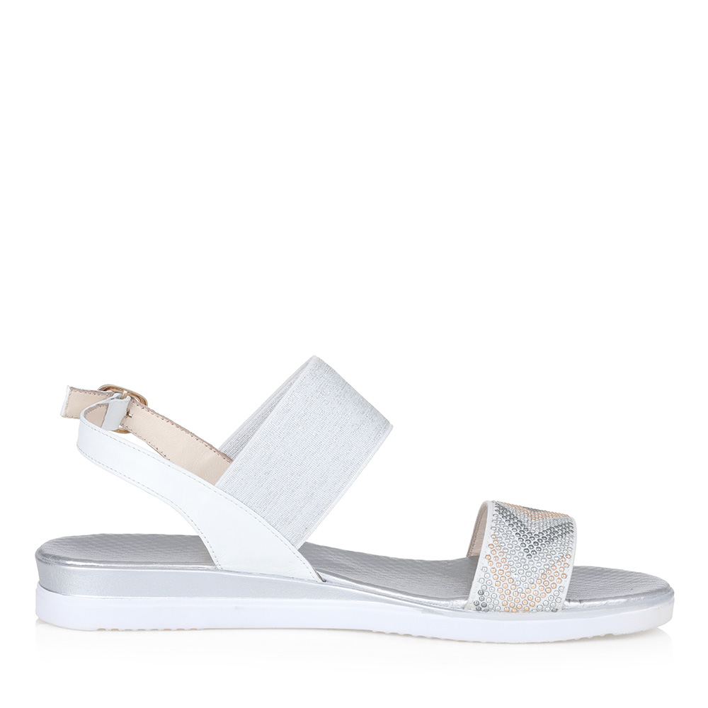 Белые кожаные сандалии Respect