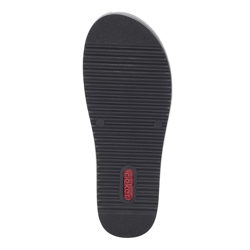 Золотистые сабо на массивной подошве Rieker