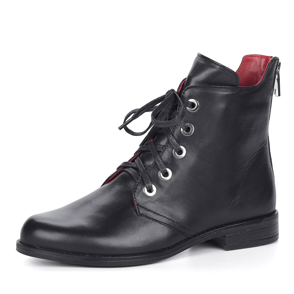 Черные ботинки из кожи Respect