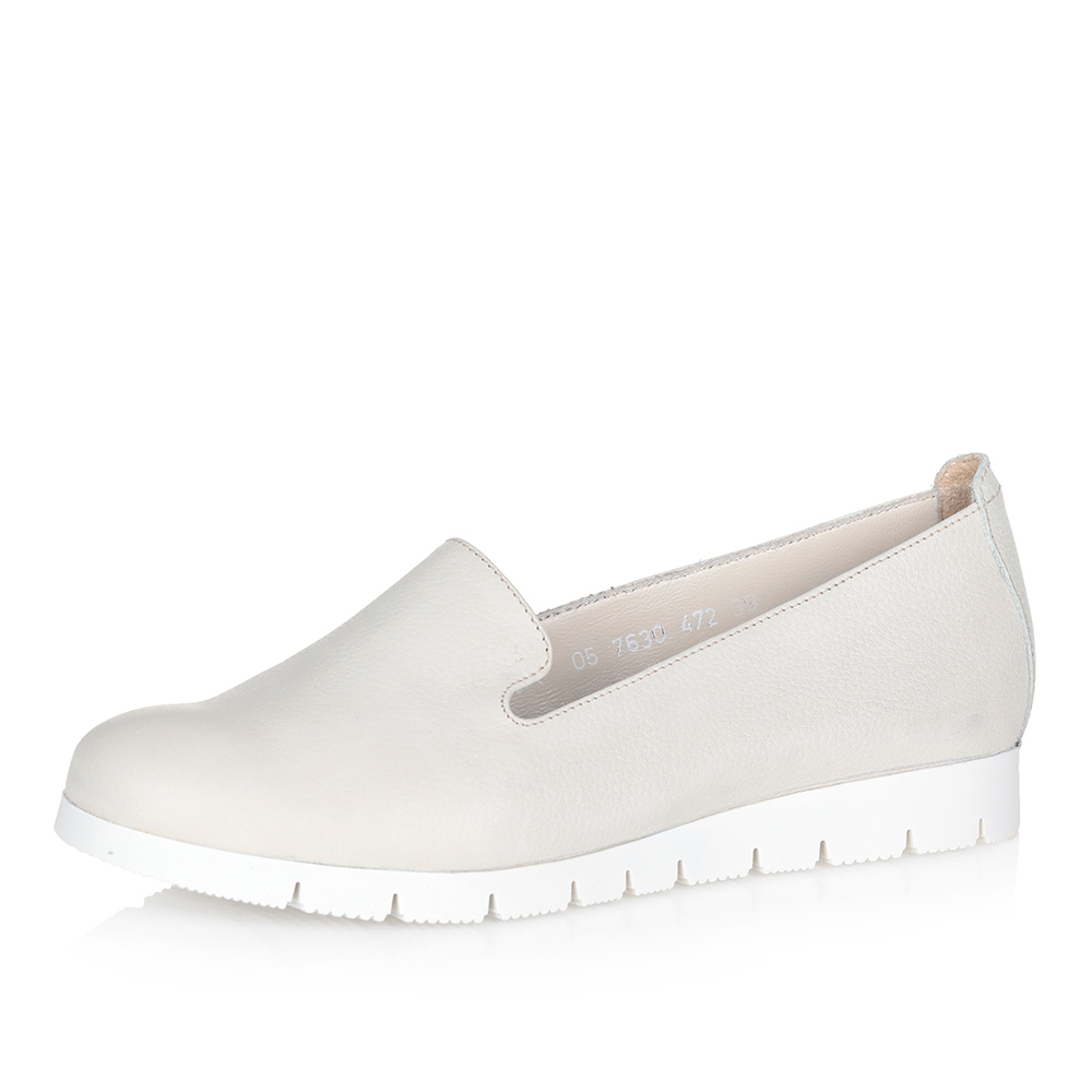 Бежевые слиперы на рифленой подошве Respect