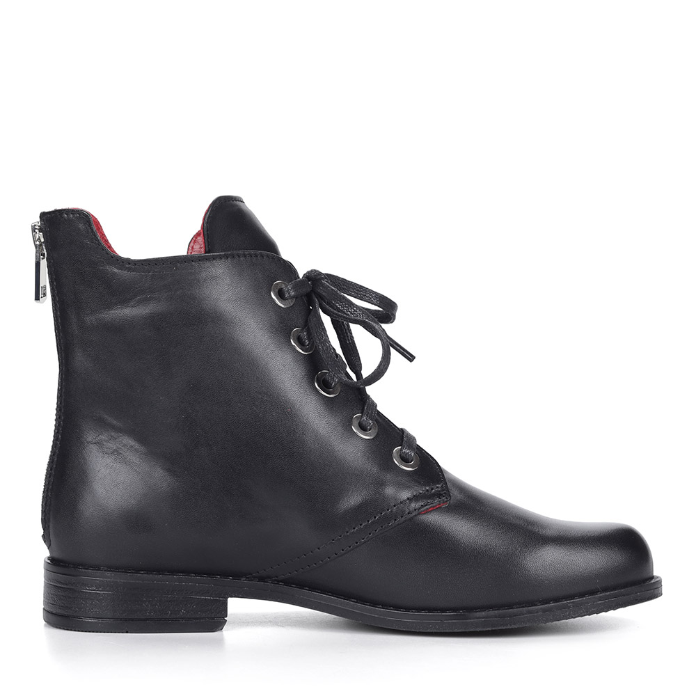 Черные ботинки из кожи Respect