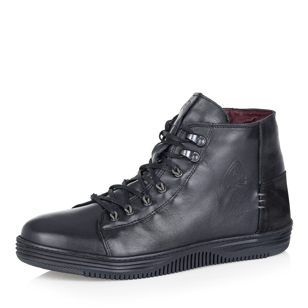 Черные ботинки на комфортной подошве Respect