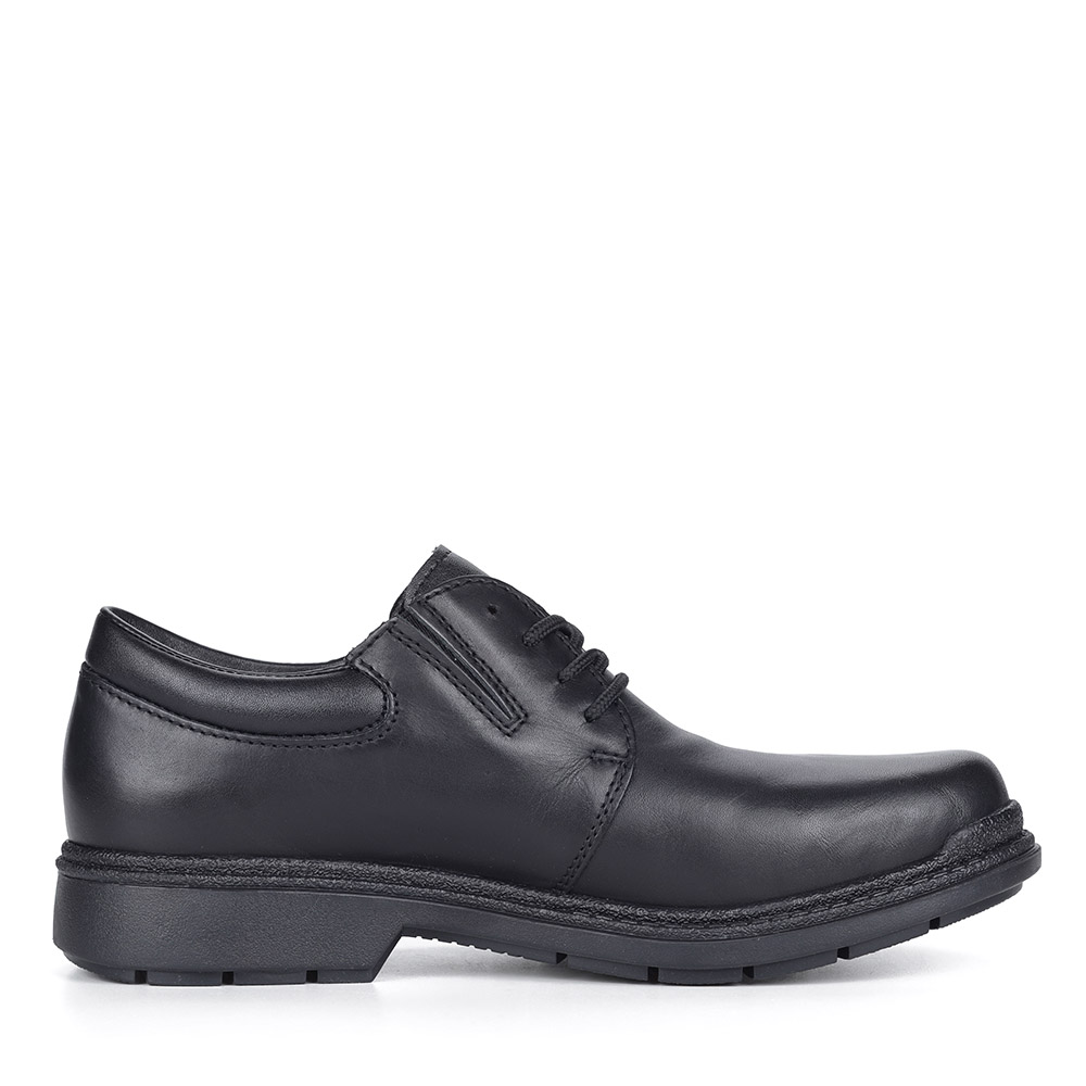 Черные полуботинки на утолщенной подошве Rieker