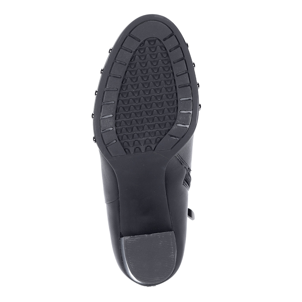 Черные ботильоны из кожи Respect