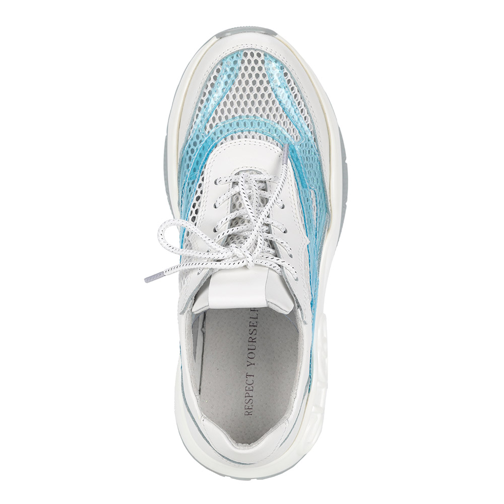 Комбинированные кроссовки с декором Respect