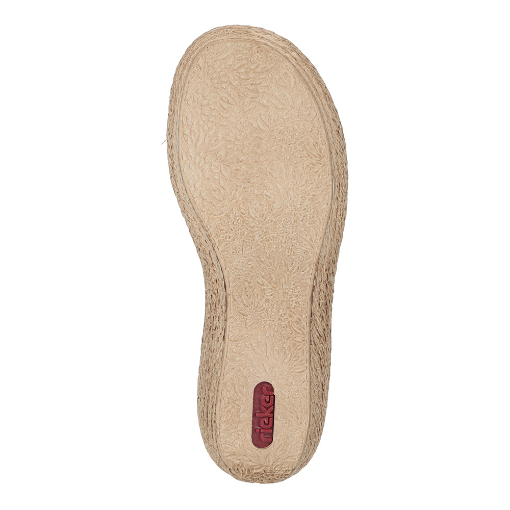 Бежевые сандалии из эко кожи Rieker