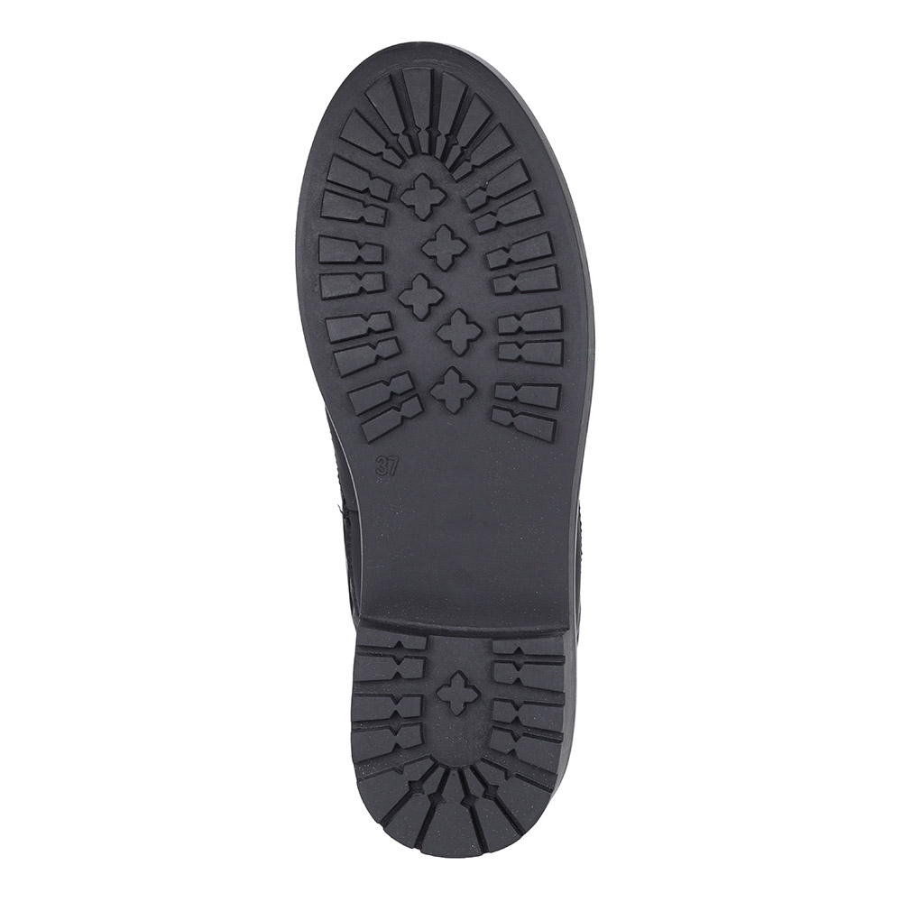 Черные дутики с металлическим блеском Respect