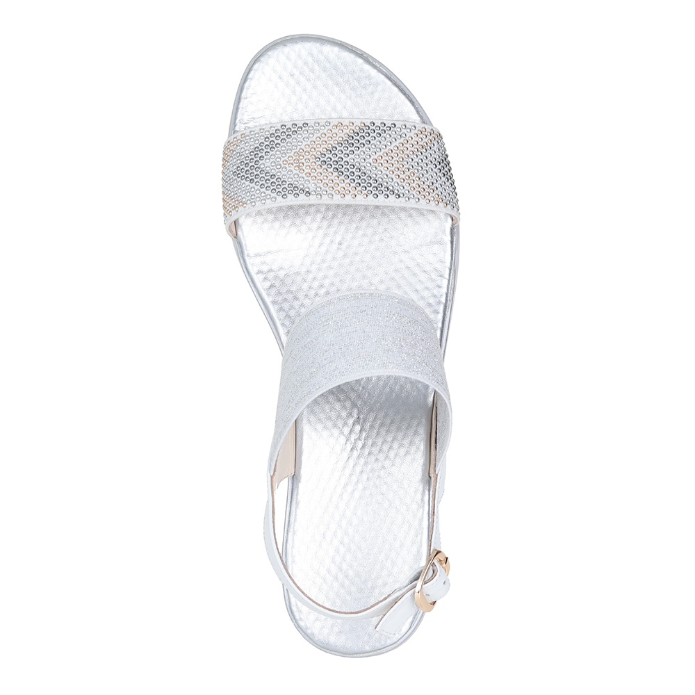 Белые кожаные сандалии Respect