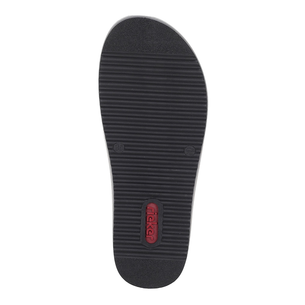 Розовые сабо на массивной подошве Rieker