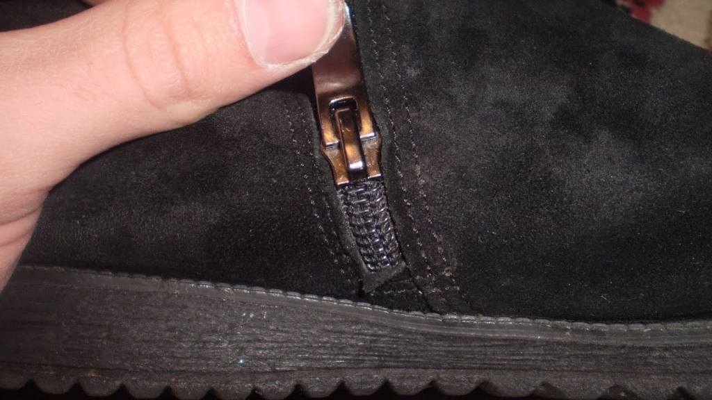 Как правильно заменить молнию для обуви