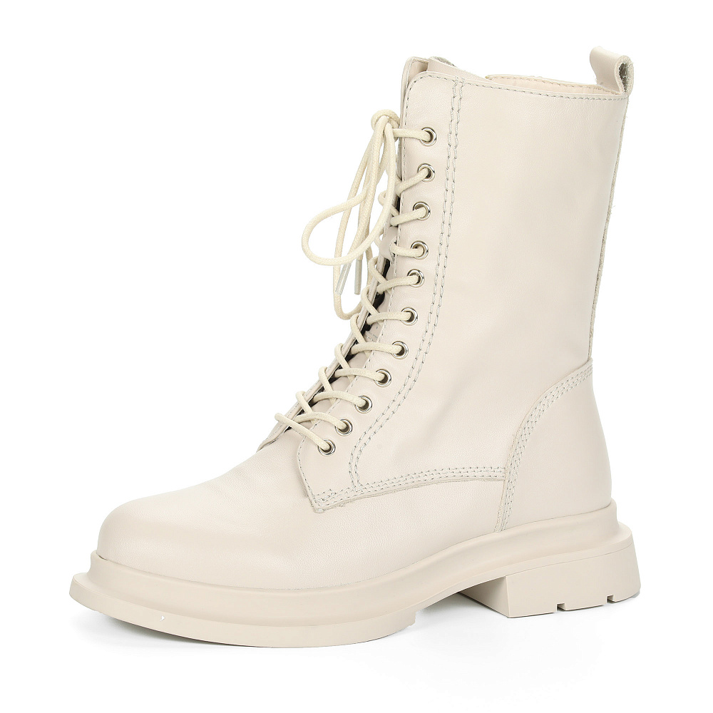 Бежевые ботинки из гладкой кожи Respect