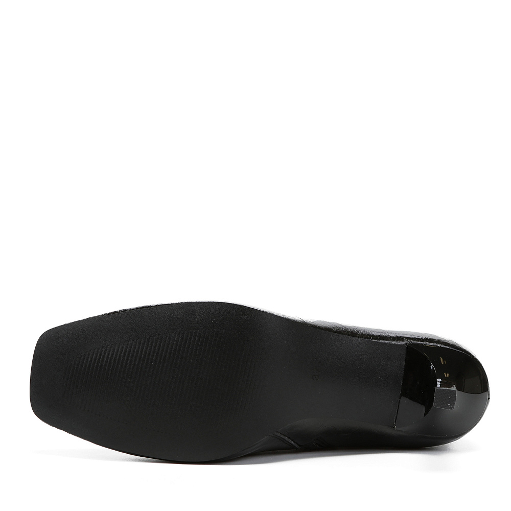 Черные ботильоны из кожи Respect