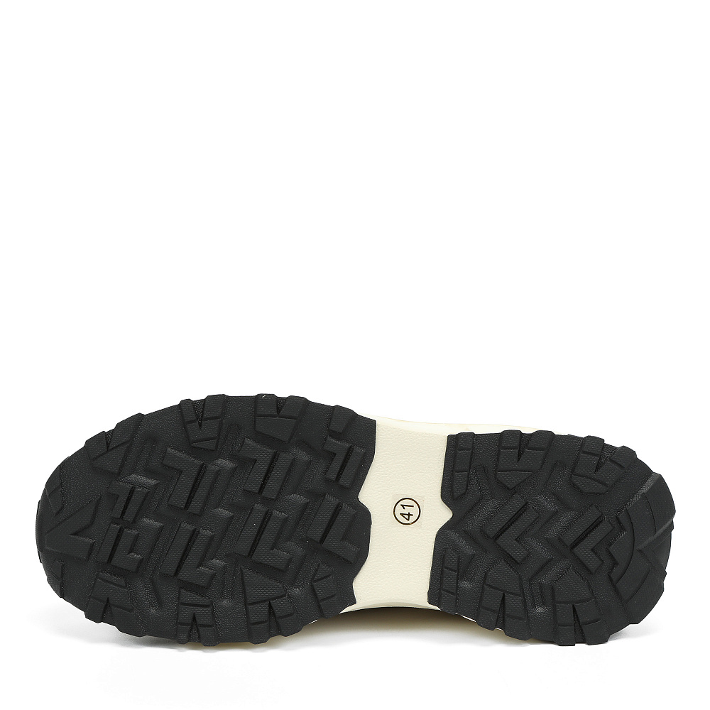 Бежевые кроссовки из текстиля и кожи RSP LAB