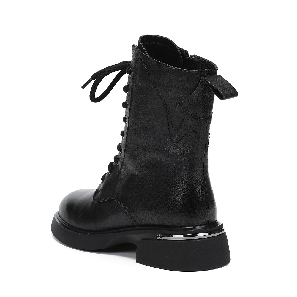 Черные ботинки из кожи Respect