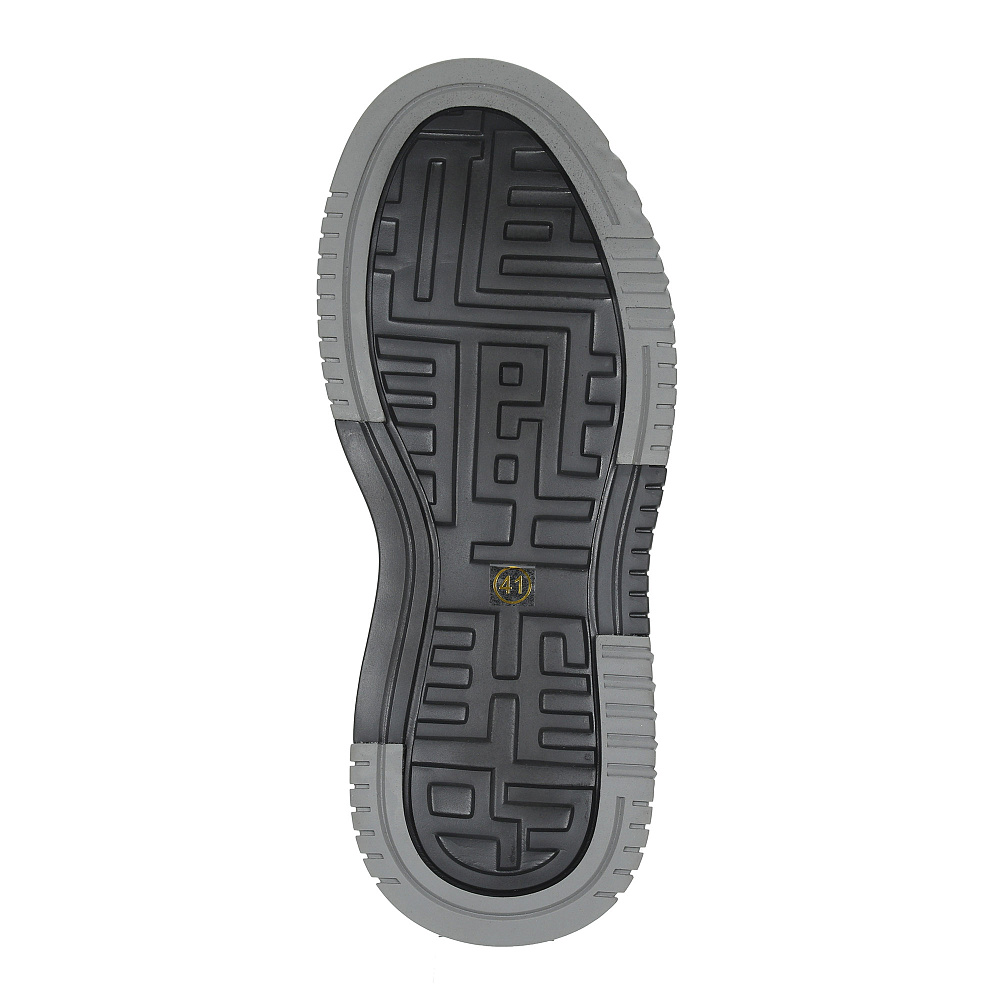 Черные кроссовки из гладкой кожи Respect