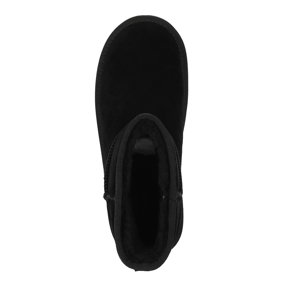 Черные угги из гидрофобного велюра Respect