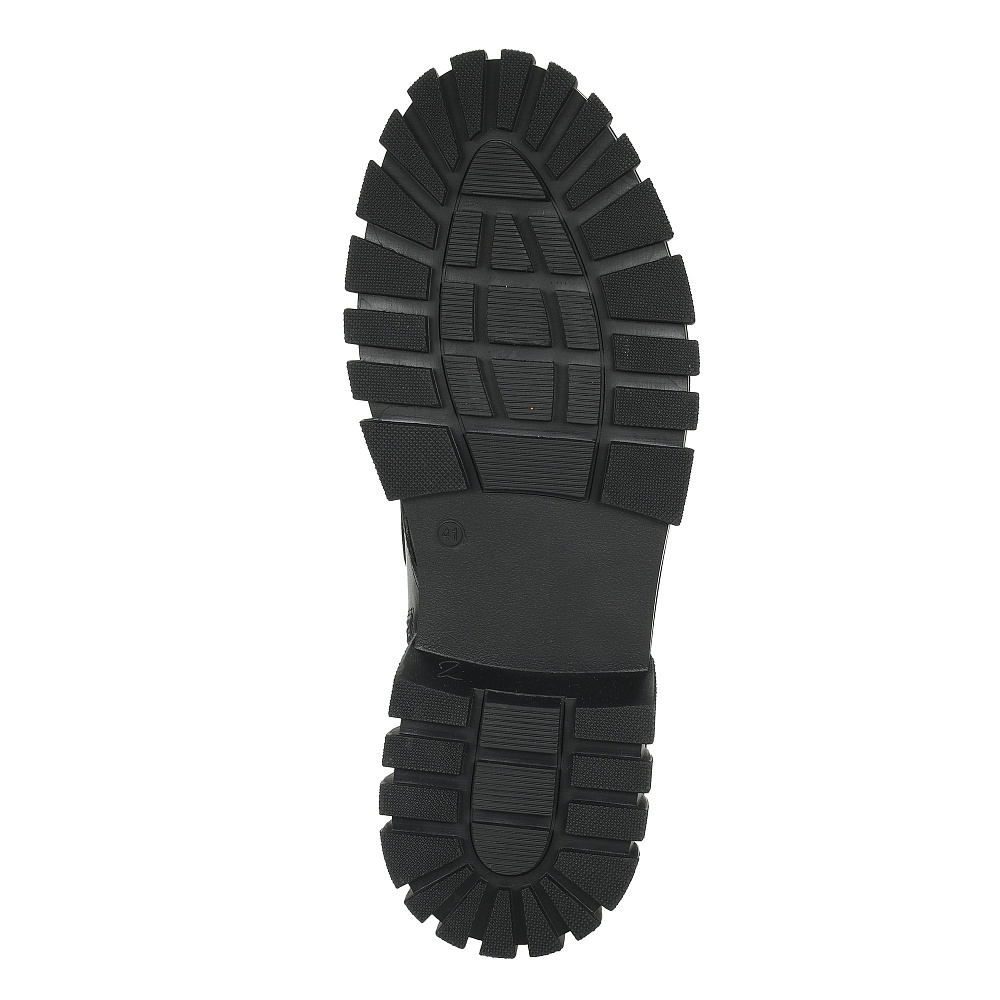 Черные ботинки из гладкой кожи Respect