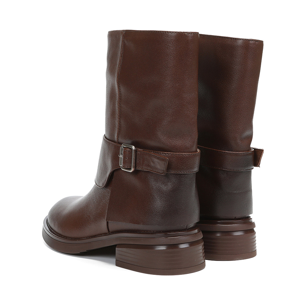 Рыжие полусапоги из кожи Respect