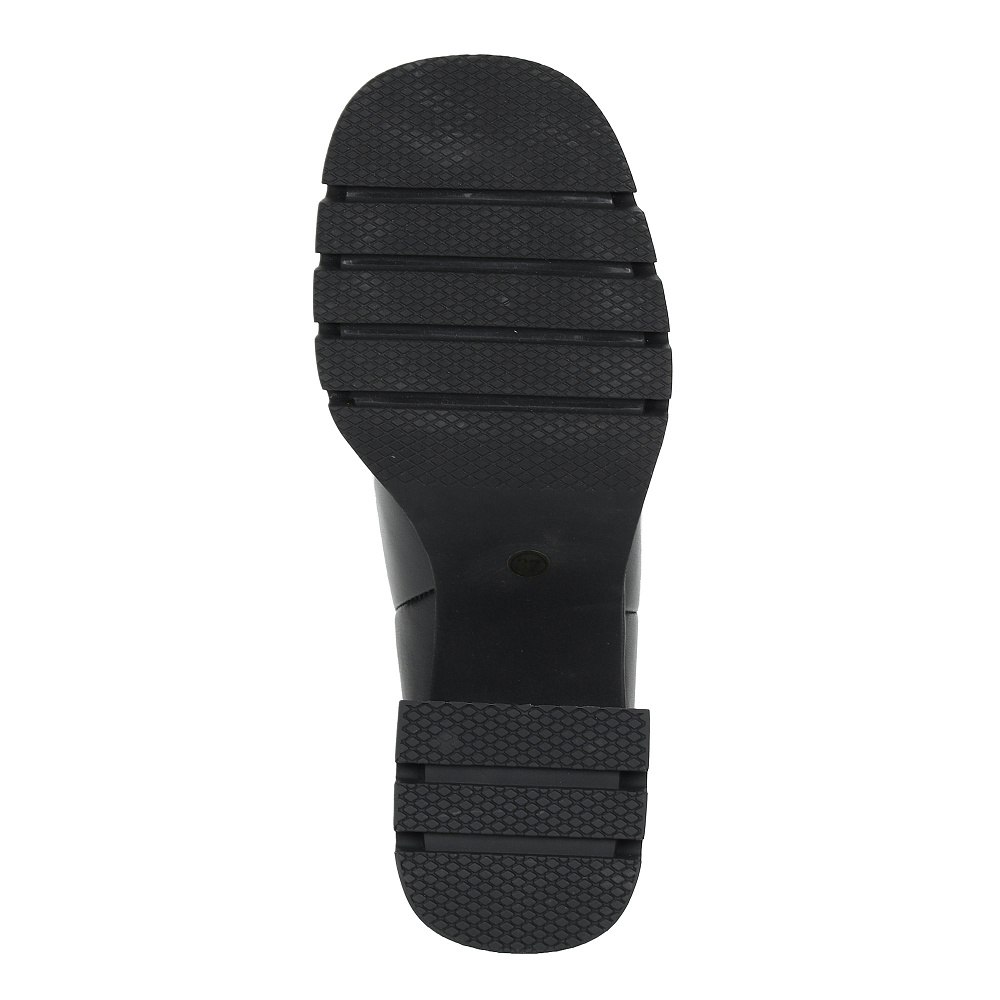 Черные ботильоны челси из гладкой кожи Respect