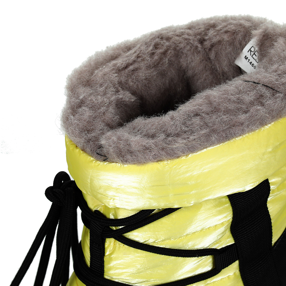 Желтые дутики луноходы из текстиля Respect