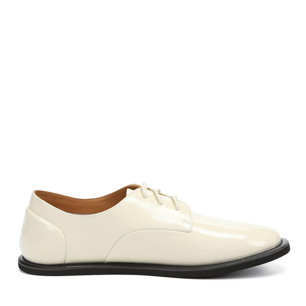 Полуботинки дерби из кожи рисового цвета RESPECT PREMIUM