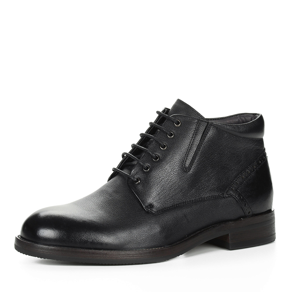 Черные ботинки из гладкой кожи Respect