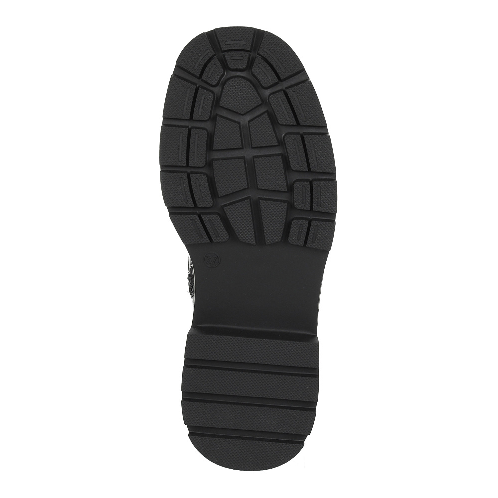 Черные утепленные ботинки из кожи Respect