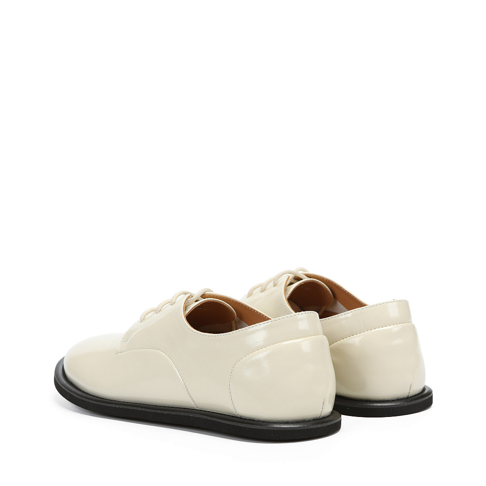 Полуботинки дерби из кожи рисового цвета RESPECT PREMIUM