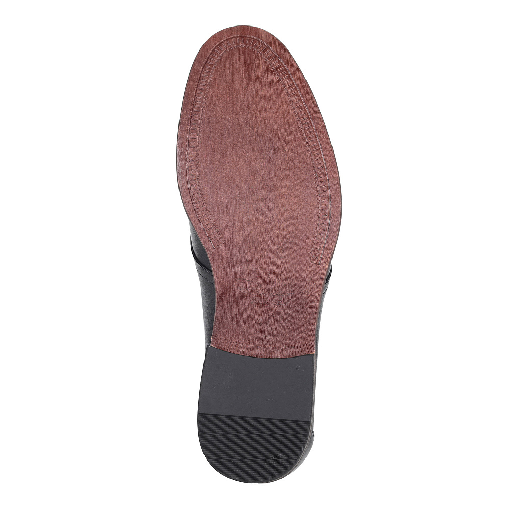 Черные полуботинки из кожи на шнуровке Respect