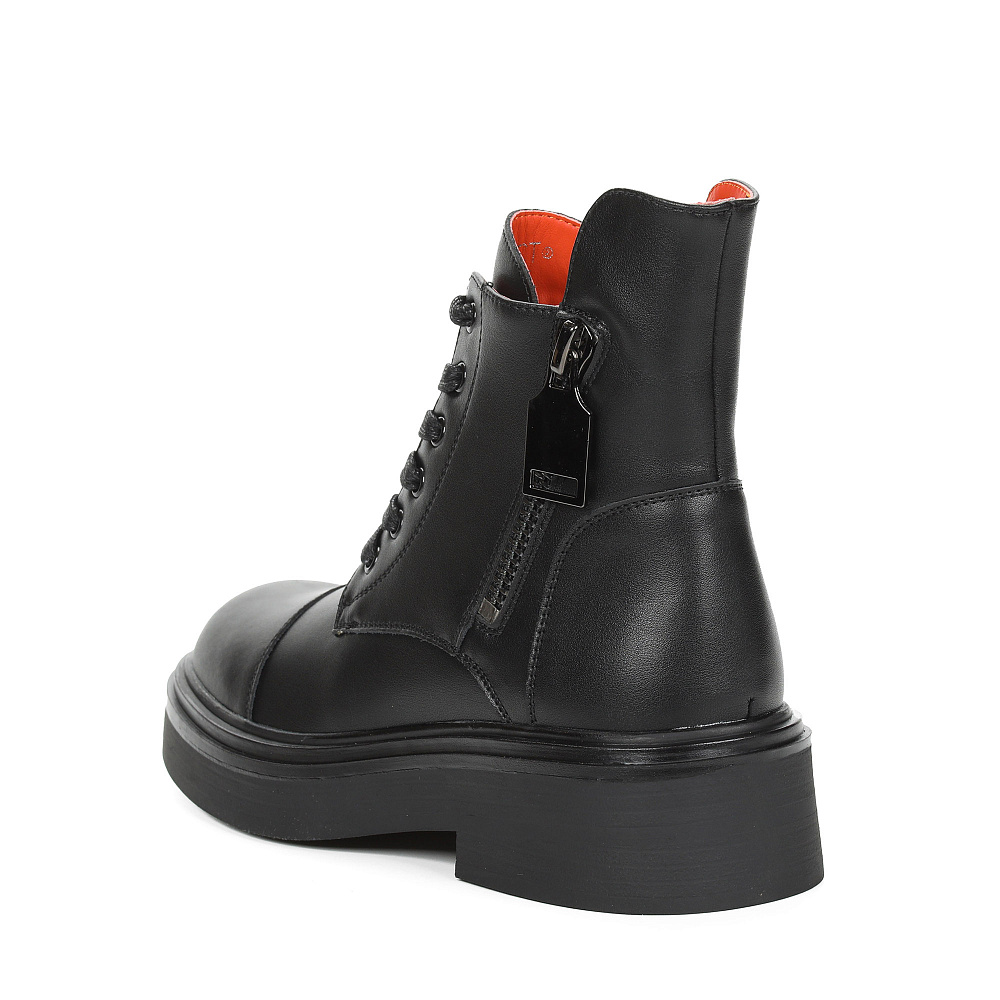 Черные ботинки из кожи Respect