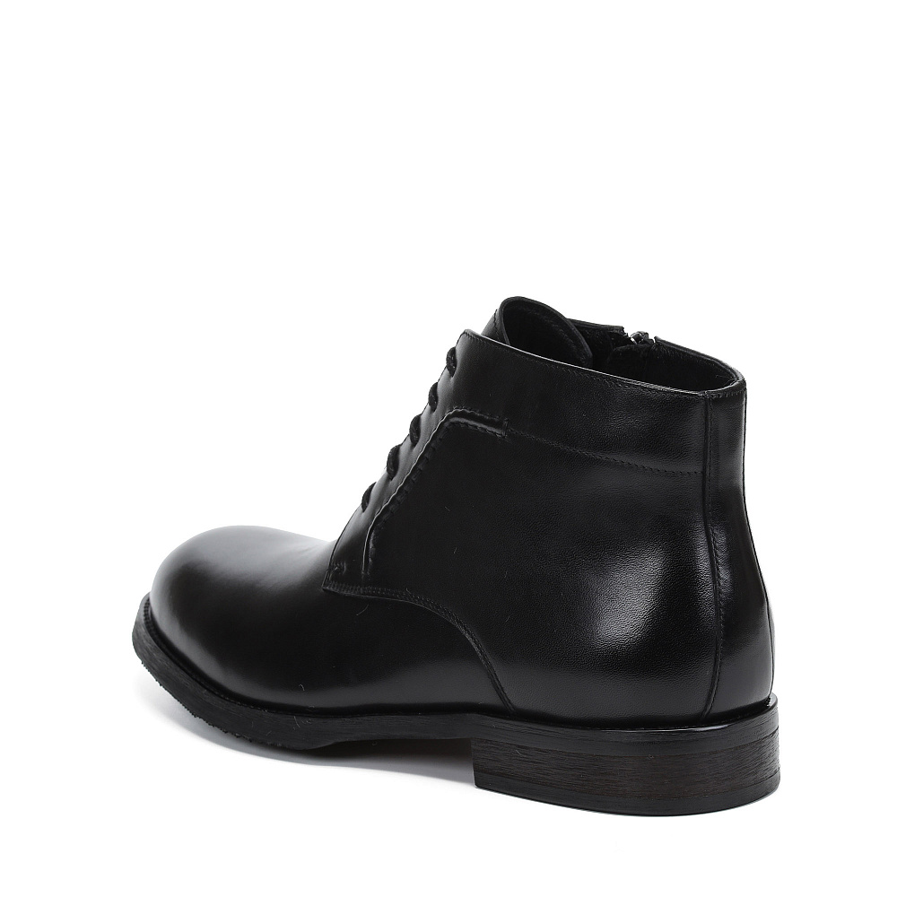 Черные зимние ботинки из гладкой кожи RESPECT PREMIUM