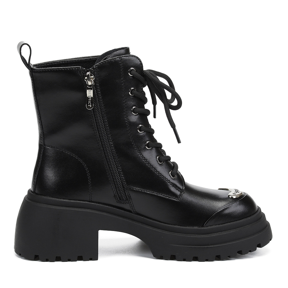 Черные ботинки из композиционной кожи Respect