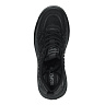 Черные кроссовки из кожи и тестиля