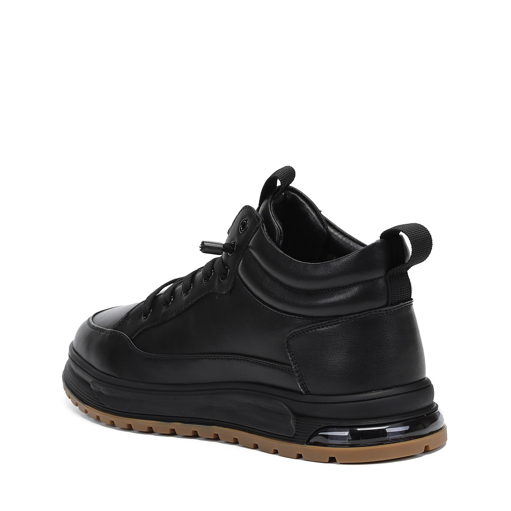 Черные зимние кеды из кожи RSP LAB