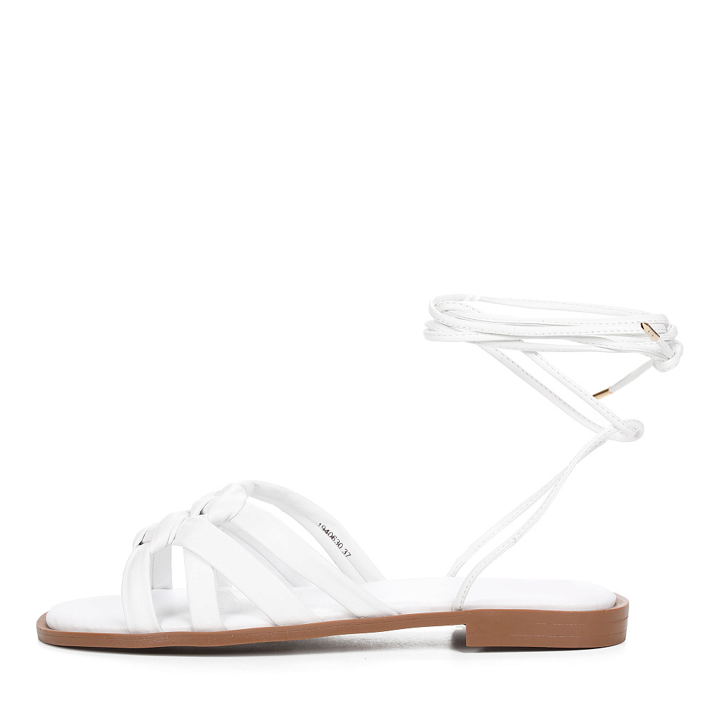 Белые сандалии из кожи Respect