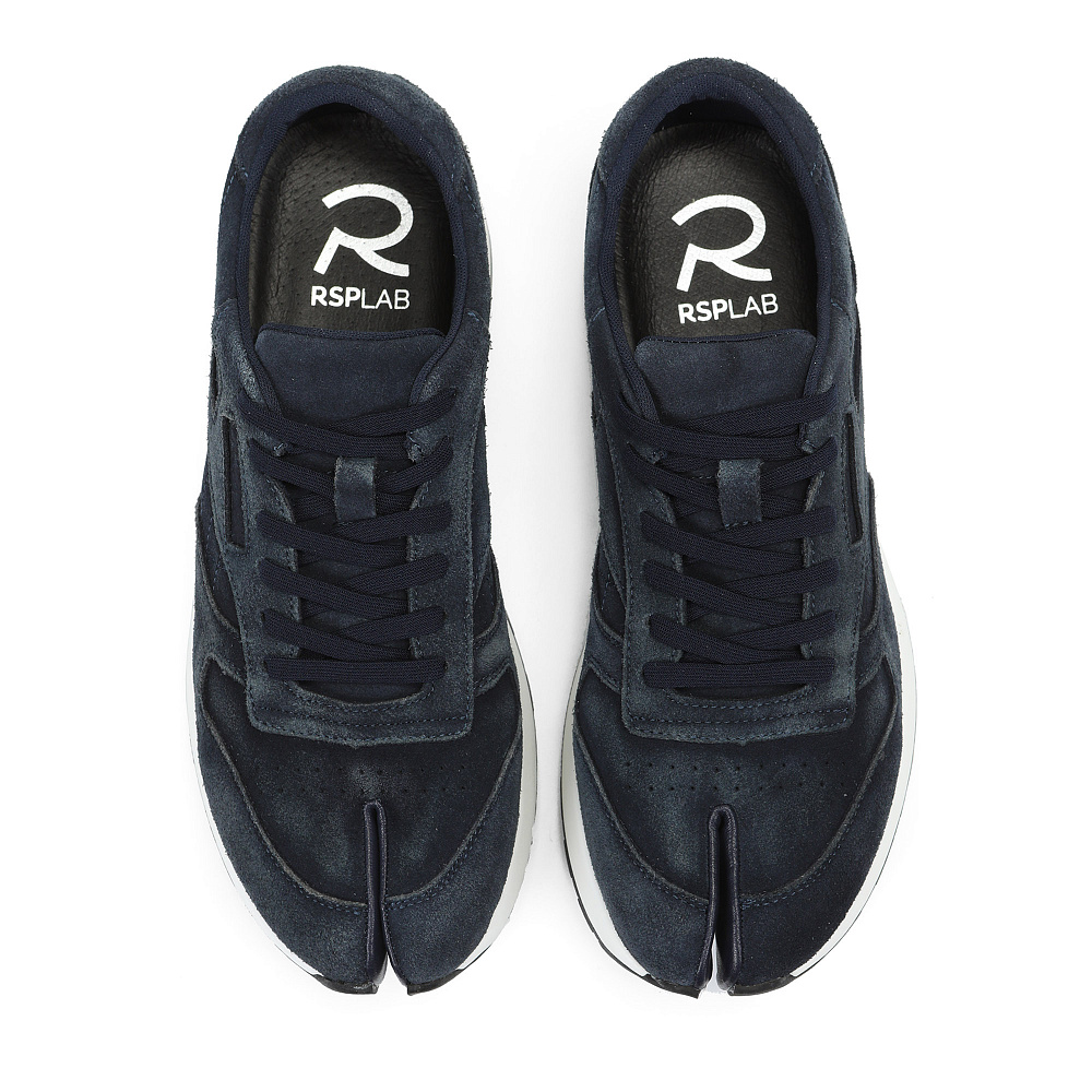 Синие кроссовки из бархатистого велюра RSP LAB