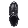 Черные ботинки из кожи на шерсти