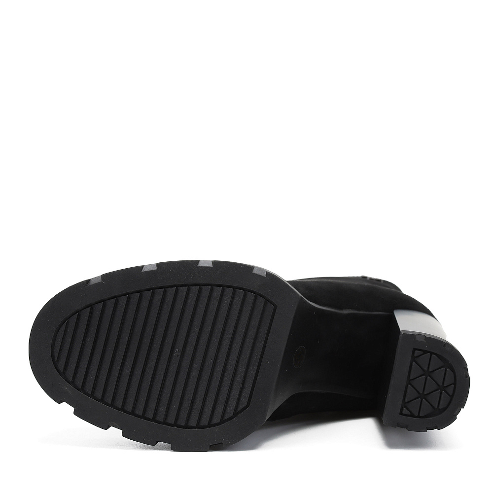 Черные зимние ботильоны из натурального велюра RESPECT PREMIUM