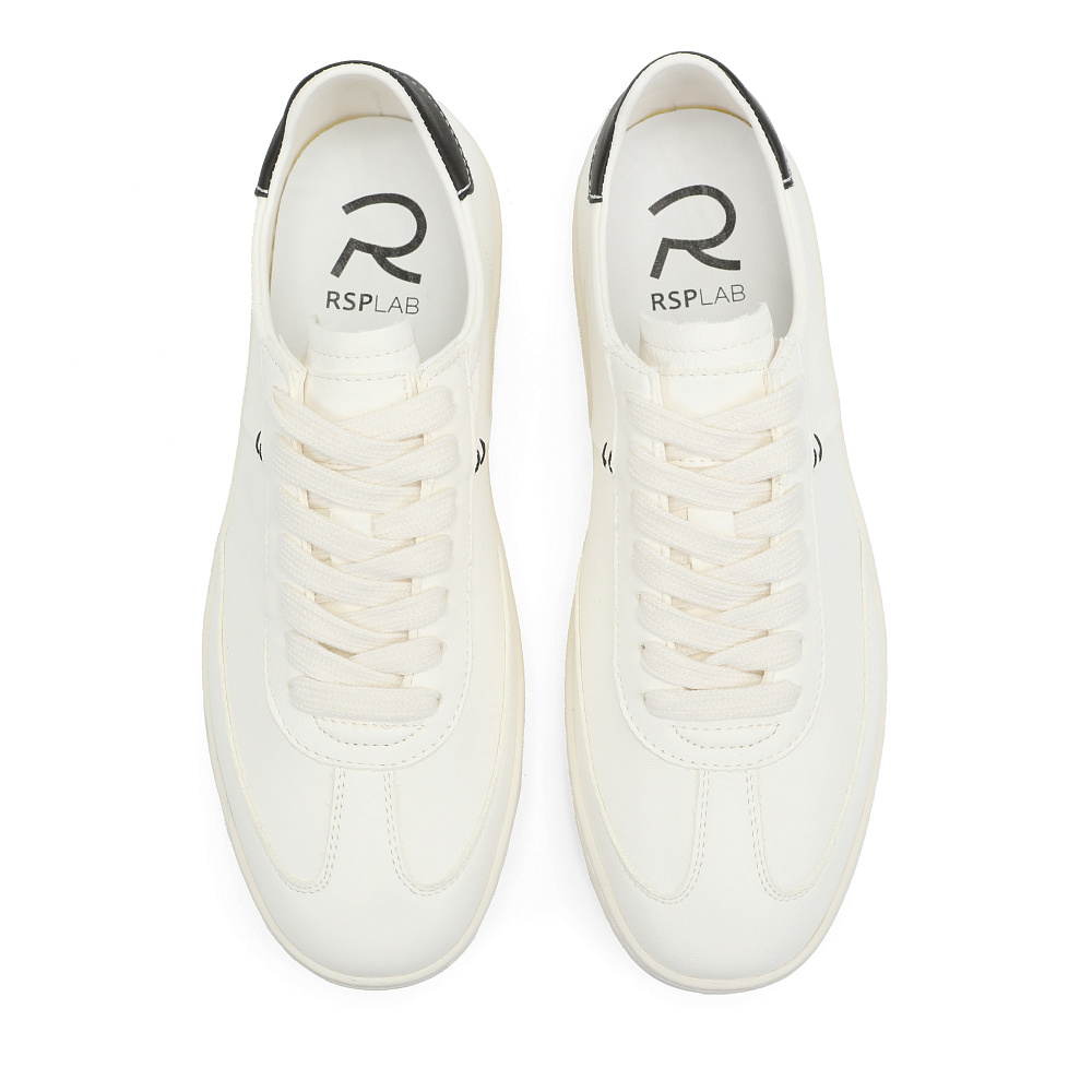 Белые кеды из гладкой кожи RSP LAB